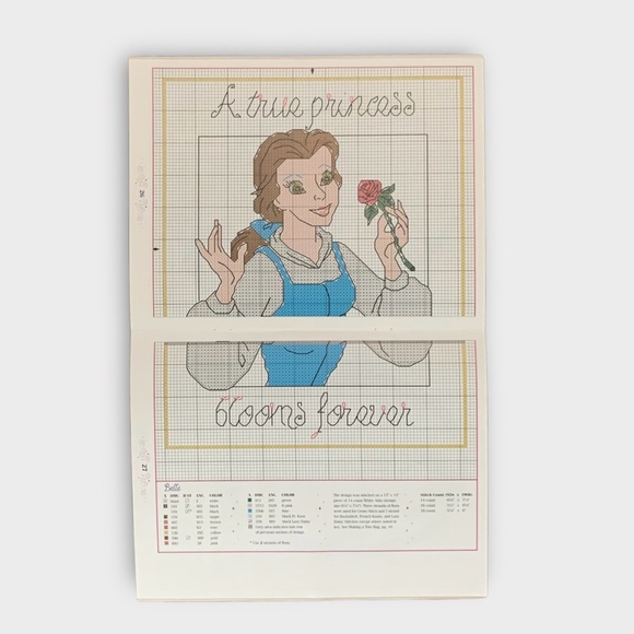 Vintage Disney Cross Stitch Mickey Mouse and Princess Collection Pattern Books - Picture 8 of 10